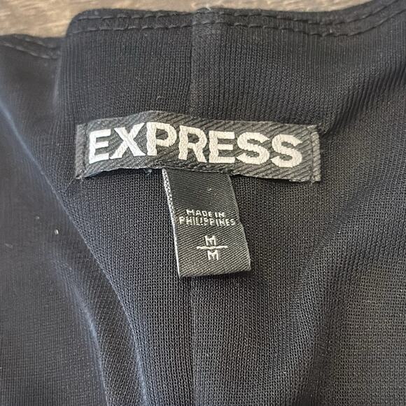 Express Women's Bodycon Grommet Mini Dress Black Size M - Picture 9 of 9